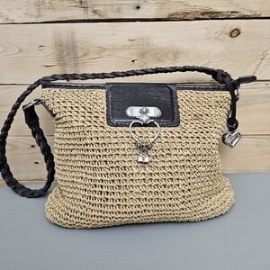 BRIGHTON Straw Weave Handbag Purse